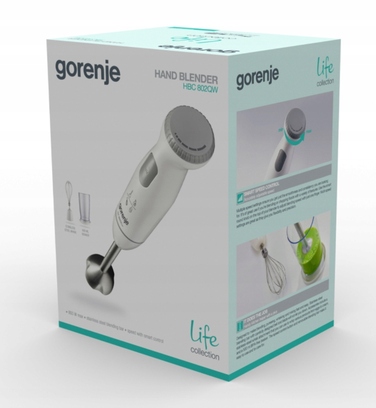 Погружний блендер Gorenje HBC802QW 800 Вт, чаша 0,5 л