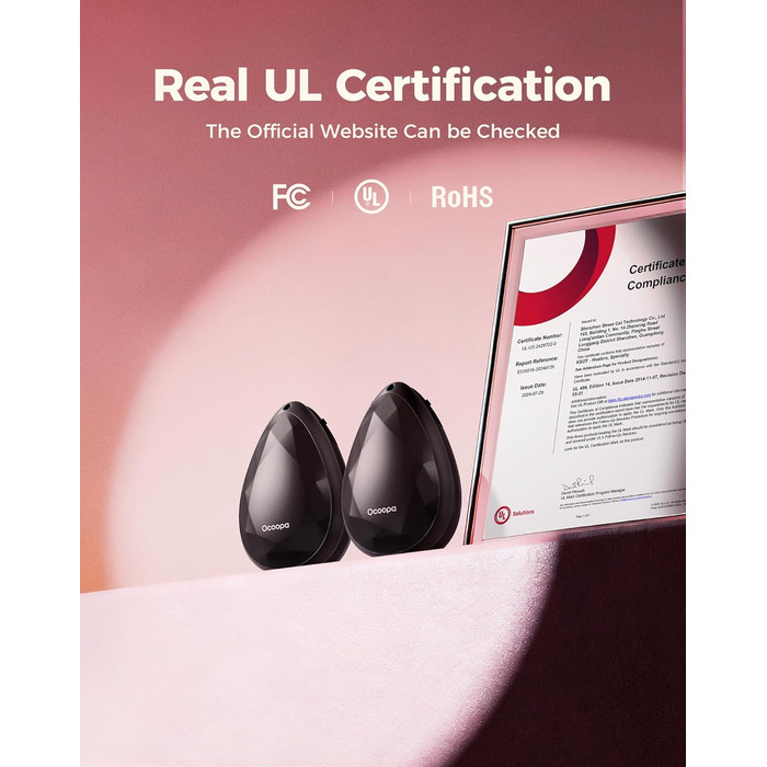 Електричні грілки для рук OCOOPA 2 шт., стильні, у формі діаманта з магнітом, акумуляторні, багаторазові, для жінок, подарунок на Різдво, для синдрому Рейно, піших прогулянок, кемпінгу, UT4 Rare (чорний)