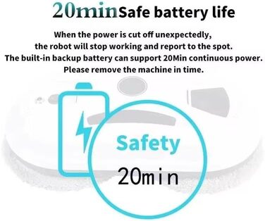Робот для миття вікон Fensterputzroboter 5600Pa з автоматичним розпиленням води, електричний, для внутрішніх та зовнішніх вікон, 10 серветок