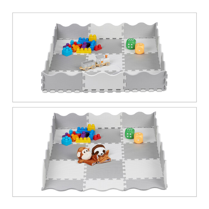 Relaxdays 25-Piece Puzzle Mat with Border