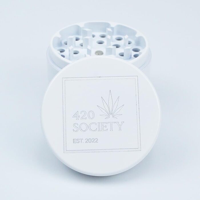 Керамічна гриндер-рушниця 420 Society Premium, 4-частинна, нанокераміка, антипригарна, біла, набір для догляду