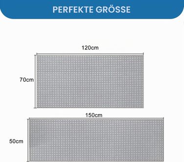 Килимок для ванної кімнати Badteppich Chenille, протиковзкий та вологопоглинаючий, 50x150 см, світло-сірий