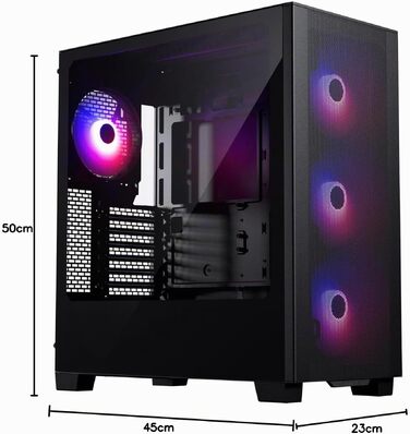 Корпус для ПК Phanteks XT Pro Ultra, загартоване скло, D-RGB підсвітка, білий/чорний
