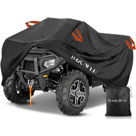 Waterproof ATV Cover - Durable 210D Oxford Cover for ATV, Quad, Motorcycle, Scooter - Outdoor Storage, Dust, Rain, UV Protection (210x120x115cm)