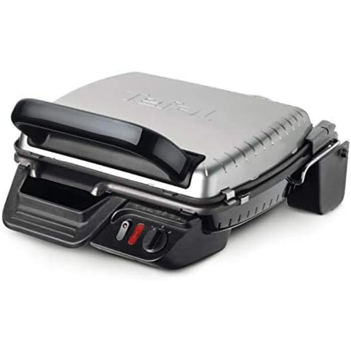 Tefal Contact Grill 2in1 GC3050 | Sandwich Maker | Folds out as a tabletop grill/BBQ with double grilling surface | Adjustable thermostat | Non-stick coated | 2000W | 38.3x21x38.8cm Single without baking function