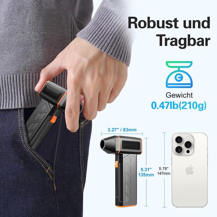 Електричний повітряний пилосос F31: 130 000 обертів/хв, для комп'ютера, клавіатури, дому та авто