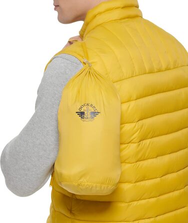 Жилет чоловічий Dockers Classic Ultra Loft Packable жовтого кольору (альтернатива пуховику)