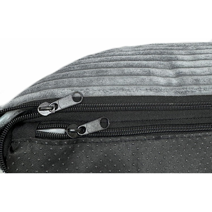 Ортопедичне ліжко для собак Elropet з м'якого корду, корзина для собак, XS/S/M/L/XL/XXL (Оливковий, Сірий)