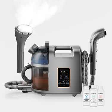 UWANT Теперішній пилосос для килимів, для диванів, килимів, м'яких меблів, мокрий/сухий пилосос з сильною потужністю всмоктування 12000Pa, 70dB (B200-сірий-з щіткою для прасування)