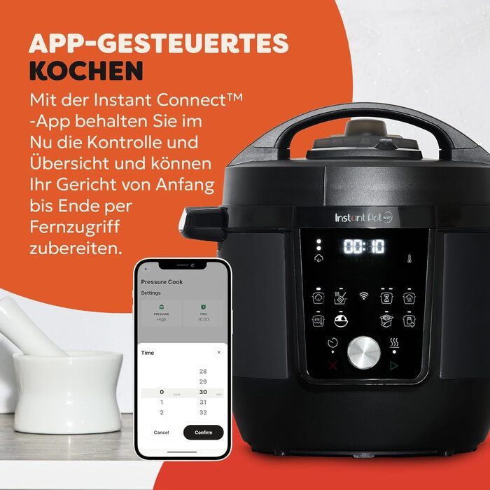 Instant Pot Plus 9-в-1: мультиварка, сковорода, рисоварка, йогуртниця, су-вид, 5.7 л, нержавіюча сталь, WiFi