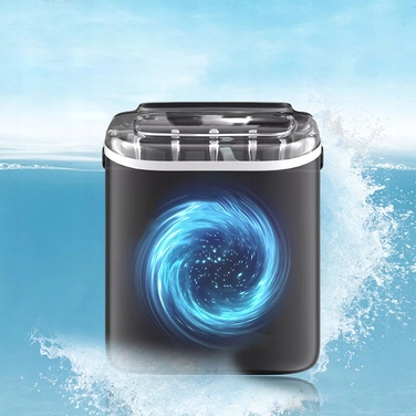 Льодогенератор Ice Cube Maker, чорний, 12 кг/24 год, з автоматичним вимкненням