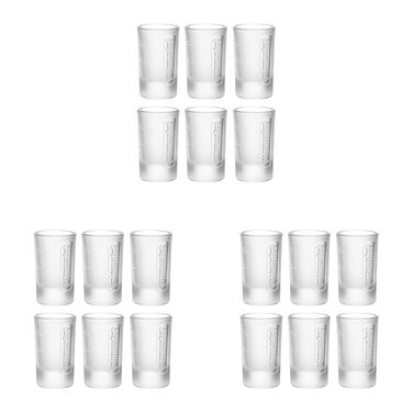 Набір шотерів Jägermeister 6 шт, 4cl та 2cl мірні склянки для лікеру та настоянок - Оригінал, стійкі до посудомийної машини