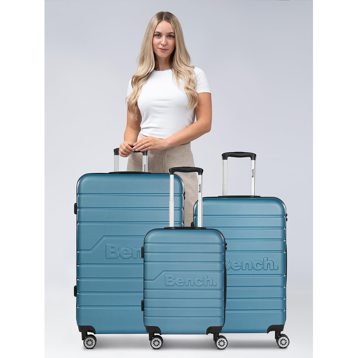 Набір валіз Bench Hartgepäck Seattle 3-тіл. | ABS, TSA-замок, 4 колеса | Чоловічий/Жіночий | Колір: Nordic-blue