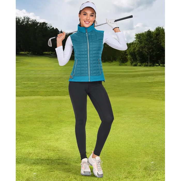 Жіноча тепла куртка Little Donkey Andy Leichte Puffer Wete для активного відпочинку: походи, біг, повсякденне носіння (XS, яскраво-блакитний)