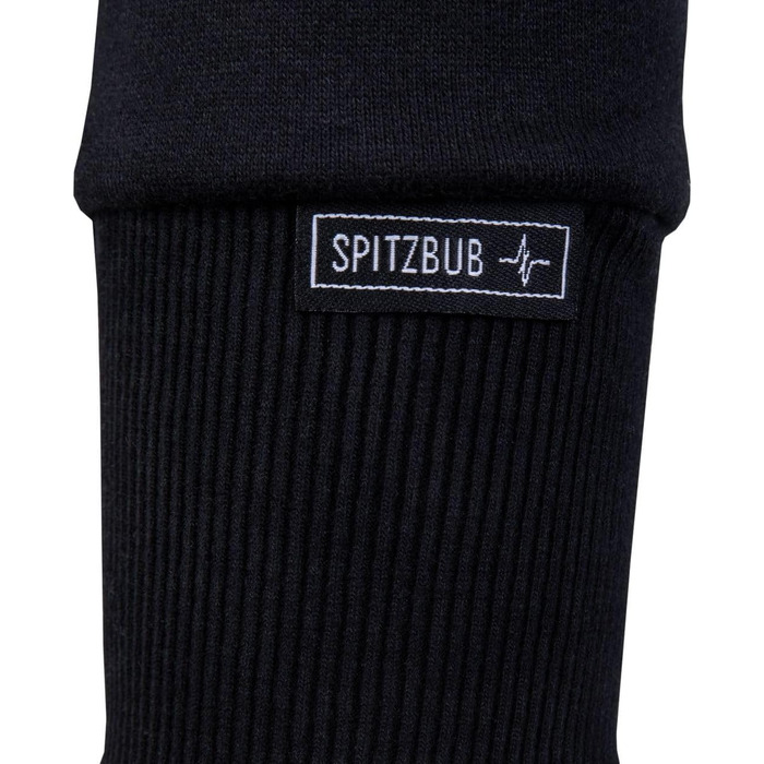 Чоловічий худі Spitzbub з капюшоном, чорний, розмір XL. Стильний дизайн, капюшонний пуловер