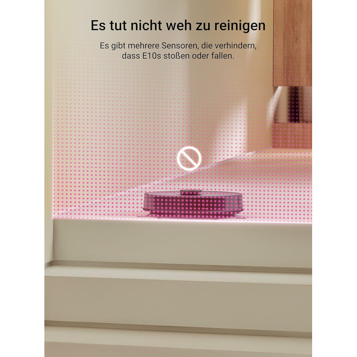 Робот-пилосос EUREKA E10s з вологою тканиною: потужне всадіння 4000Pa, LiDAR-навігація, автопідняття мопа, ідеально для видалення шерсті тварин, керування через додаток та голосовий помічник, чорний