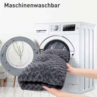 Килимок для собак KSIIA, великий, 90x60 см, антиковзаюча підставка, дихаючий, для великих та середніх собак, легко миється (темно-сірий)