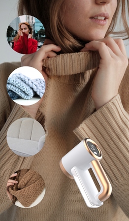 Потужна машинка для видалення ковтунців з одягу та оббивки з дисплеєм