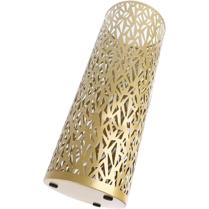 Підставка для парасоль під вхідні двері Topiky, кругла металева, золота (16x25x16 см)