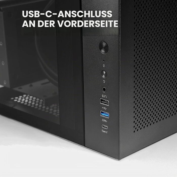 Ігровий корпус Mars Gaming MC-3TCORE MC-INFINIO LITE ATX, панорамне скло, підтримка рідкого охолодження, чорний