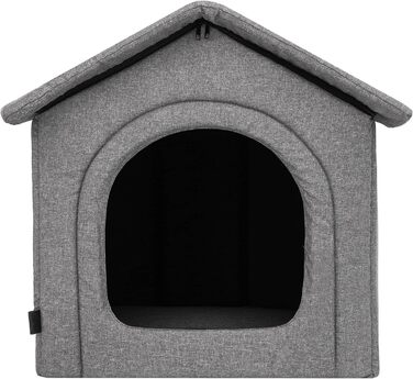 Будинок для собак та котів середнього розміру - Graphit, 60x55x60 см [R4 / XL] - Знімний дах, для дому