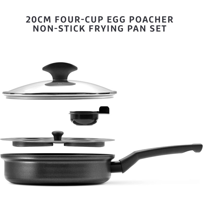 Набір сковорідок PRESTIGE 9 x Tougher: 3 шт. (21/25/29 см) з антипригарним покриттям, стійким до подряпин, індукційні, з ергономічними ручками, безпечні для духовки та посудомийної машини