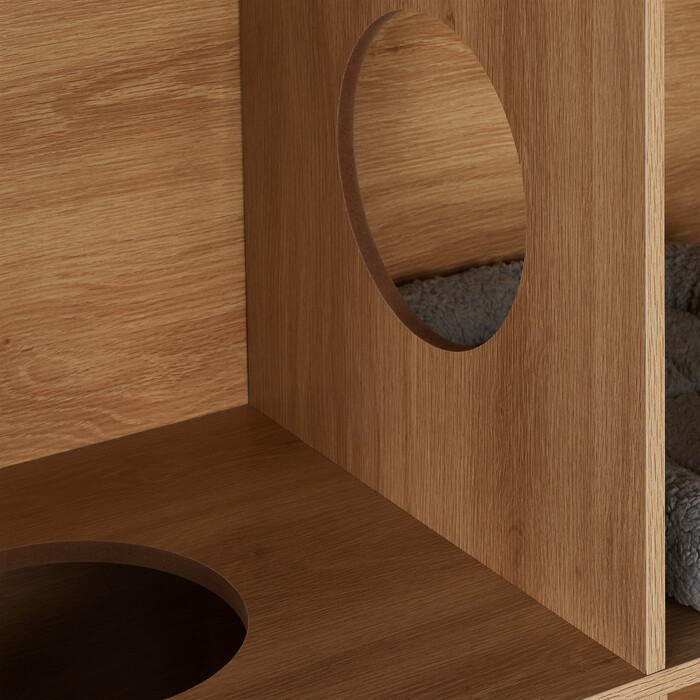 Relaxdays Cat Cabinet with 4 Compartments