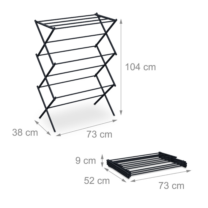 Relaxdays Folding Clothes Drying Rack