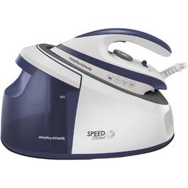 Праска Morphy Richards Speed Dampfgenerator з керамічною підошвою, легка та швидка, блакитно-зелена, 130г пари, блакитно-зелена