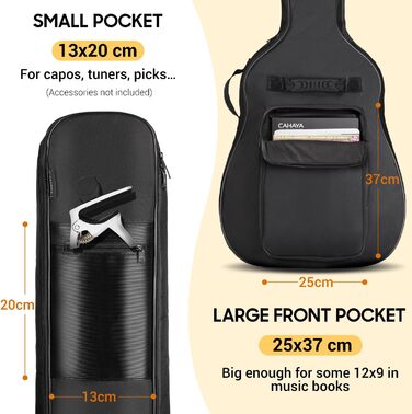 Чохол для акустичної гітари Cahaya Gig Bag: водонепроникний, з підкладкою, рюкзак для гітари 39/40/41 дюймів