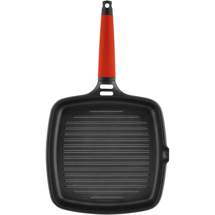 Сковорода гриль Castey 27 см з алюмінію, для індукції та духовки