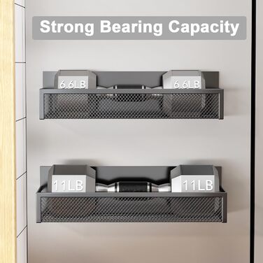 Магнітна поличка для холодильника з 8 гачками, 2 шт. - органайзер для кухні