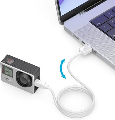 Кабель Micro USB deleyCON 0.15м для Android, смартфонів, планшетів, MP3 плеєрів, камер - білий (5м)