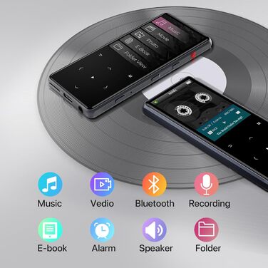 MP3 плеєр HiFi WALKER M7 128GB з Bluetooth 5.0, 2.4