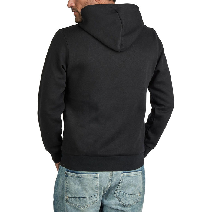Чоловічий худі Jack & Jones Regular Fit JJEADRIAN з принтом, чорний (розмір 8XL)