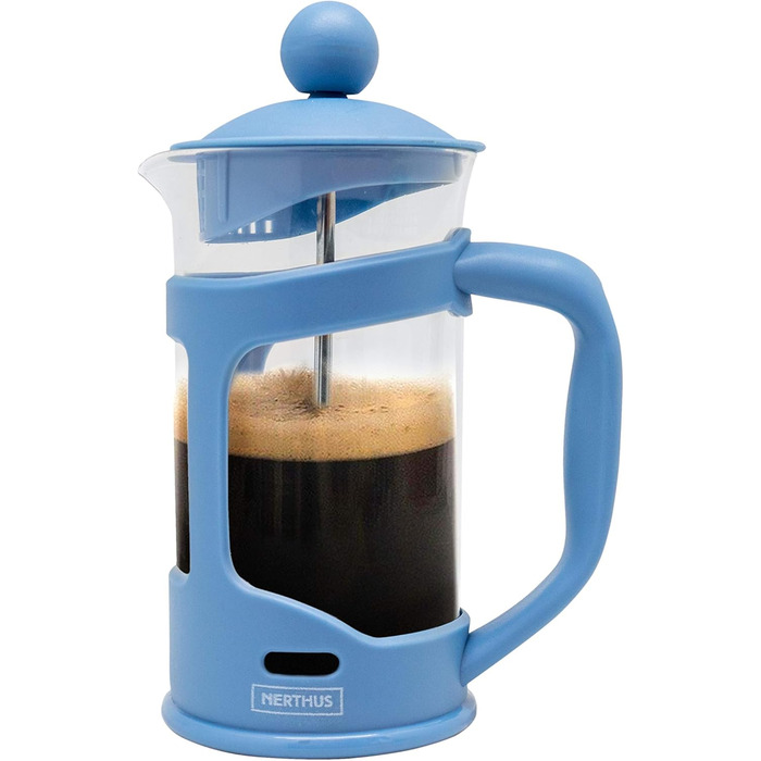 Кавоварка French Press NERTHUS FIH 319, 350 мл, блакитна