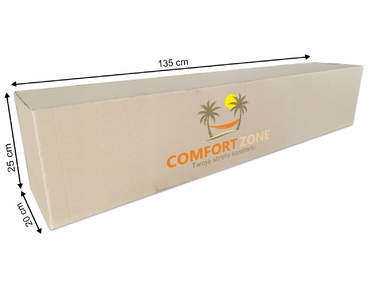 Гамак з стійкою Comfort Zone, коричневий, навантаження до 200 кг, 330 x 150 см