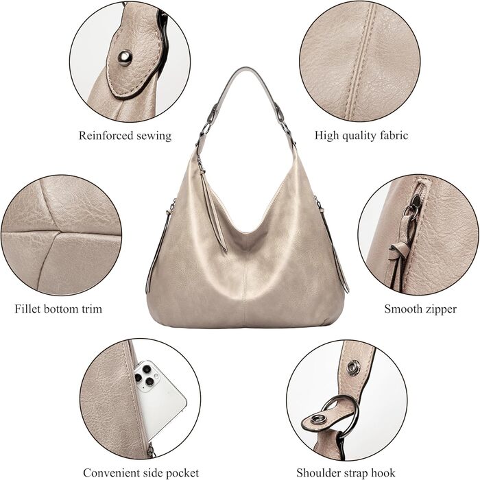 Жіноча сумка-шопер елегантна крос-боді з PU-шкіри (кава/світло-хакі) з кишенею на блискавці