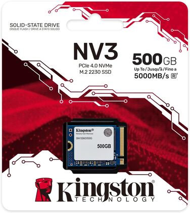 SSD Kingston NV3 1TB NVMe PCIe 4.0 M.2 (SNV3S) - внутрішній накопичувач