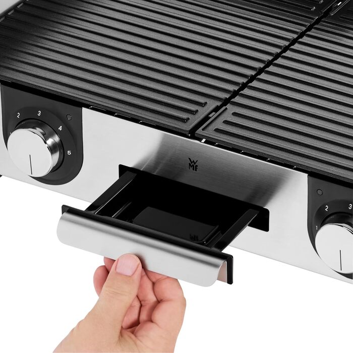 Електрогриль WMF Lono Master Grill: 50x28 см, 2 зони нагріву, нержавіюча сталь, для барбекю