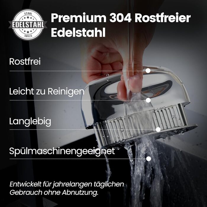 Відбивачка для м'яса з гострими лезами зі сталі нержавіючої, тендеризатор для стейків, яловичини, курки та свинини, підходить для посудомийки