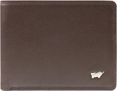 BRAUN BÜFFEL - Men's Wallet made from genuine cowhide Golf 2.0 - Slim card and cash holder with 4+3 card slots - Timeless classic wallet with coin pocket - Elegant Brown