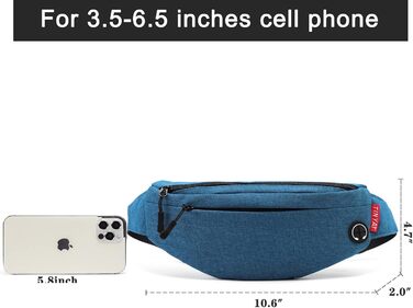 Поясна сумка TINYAT для туризму та спорту сірого кольору, T201 (зелений/2003)