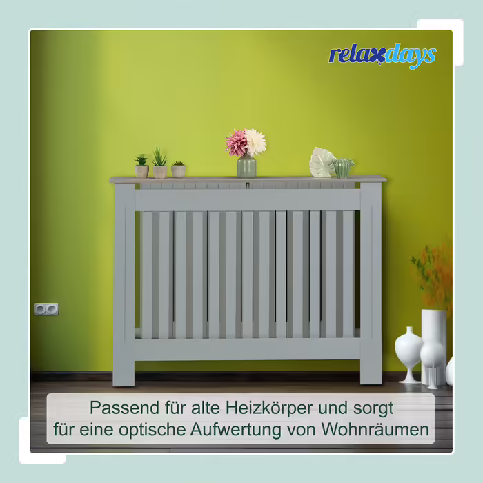 Relaxdays Radiator Cover with Slats