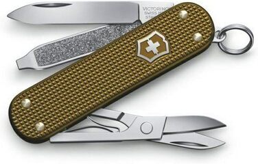 Швейцарський ніж Victorinox Classic SD Alox Limited Edition 2024, 5 функцій, Swiss Made, мультитул з ножицями, подарункова коробка, Terra Brown