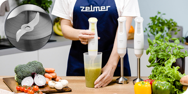 Занурювальний блендер Zelmer ZHB4561L Pulsar Deluxe 600 Вт, білий