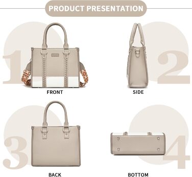 Сумка жіноча Miss Lulu середнього розміру через плече, хакі з текстурою лічі, з внутрішніми кишенями для роботи, відпочинку та повсякденного використання (4-3)