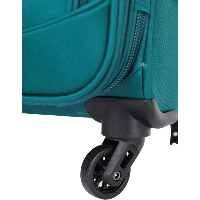 Чемодан BEIBYE з тканини, набір валіз-тележок, велика місткість, з замком, бірюзовий, L (64 см)