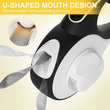 Висувна поводок для собак та котів Rollleine 3м з LED-підсвічуванням, до 15 кг