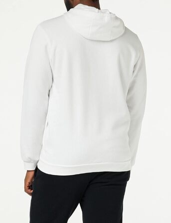 Чоловіча худі adidas Essentials Fleece з капюшоном, біла з чорним